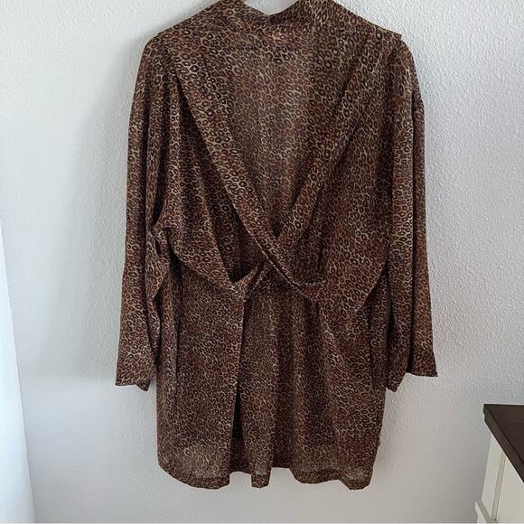 Victoria’s Secret Vintage Leopard Robe Animal Print OS - Picture 2 of 7